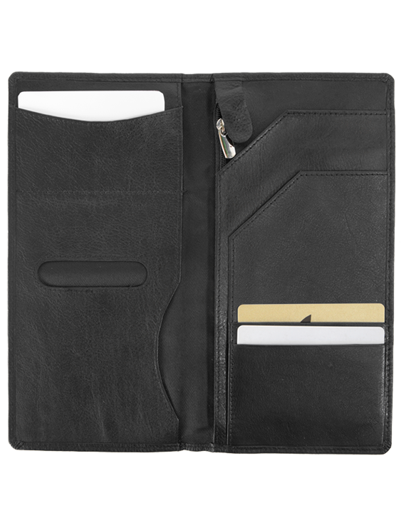 Тревел-портмоне кожаное